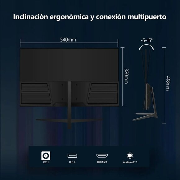 24Inch 180Hz Gaming Monitor 1K FHD Computer Display 1ms Response Time Eye Care S - Picture 12 of 13